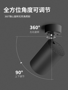 Wholesale Batch of Surface-Mounted Spotlights with Adjustable Angle Single Household Small Ceiling-Mounted Track Lights Spotlight Ceiling Lights