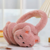 Children's adjustable fruit keep warm headphones, cartoon earmuffs, ear protection, with little bears, wholesale