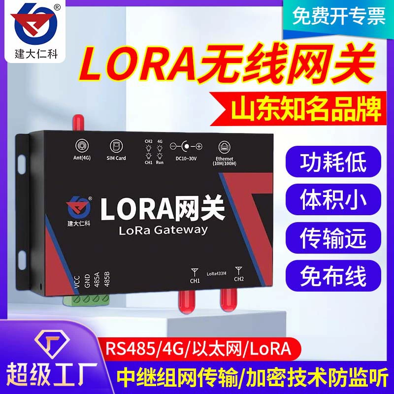 Lora Беспроводной шлюз 485 Ethernet 4G беспроводной ретрансляционный модуль передачи данных с расширенным спектром