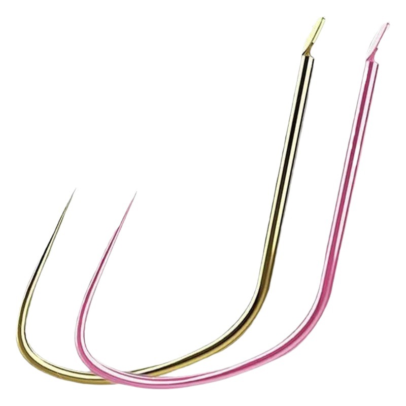 Bulk fishhook competitive wolf sleeve fishhook bulk thin strip no thorn black pit carp carp carp steal donkey Big Fishhook wholesale