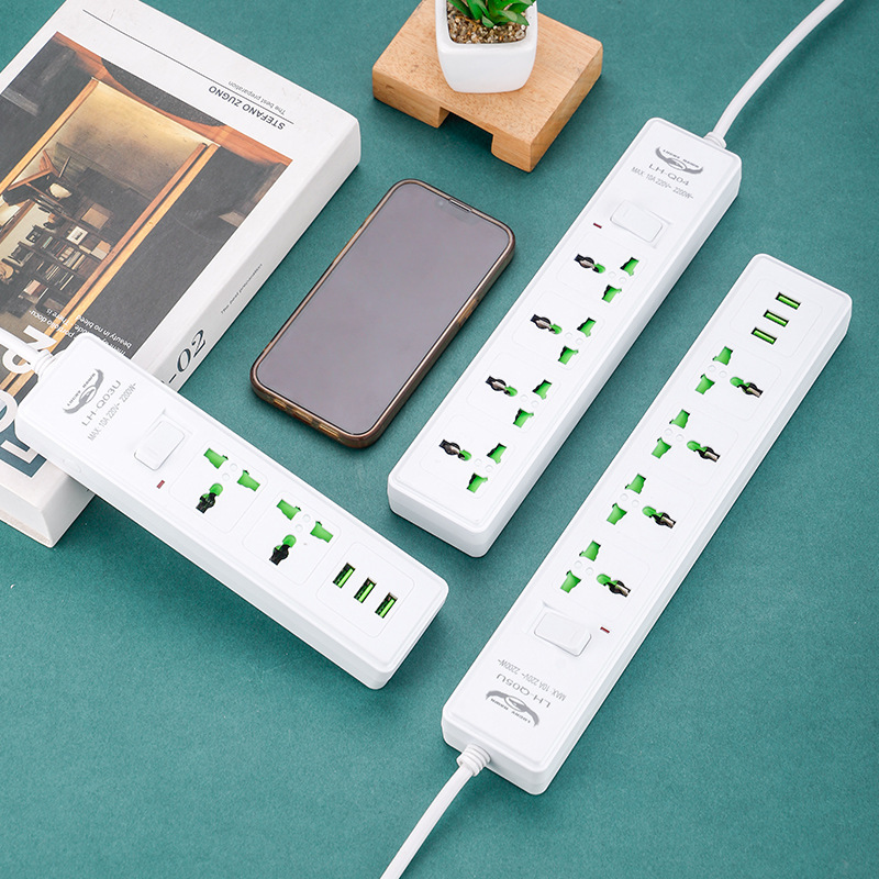 Blanco multifuncional estándar nacional de comercio exterior exportación transfronteriza Amazon en línea lote de enchufe doméstico enchufe enchufe