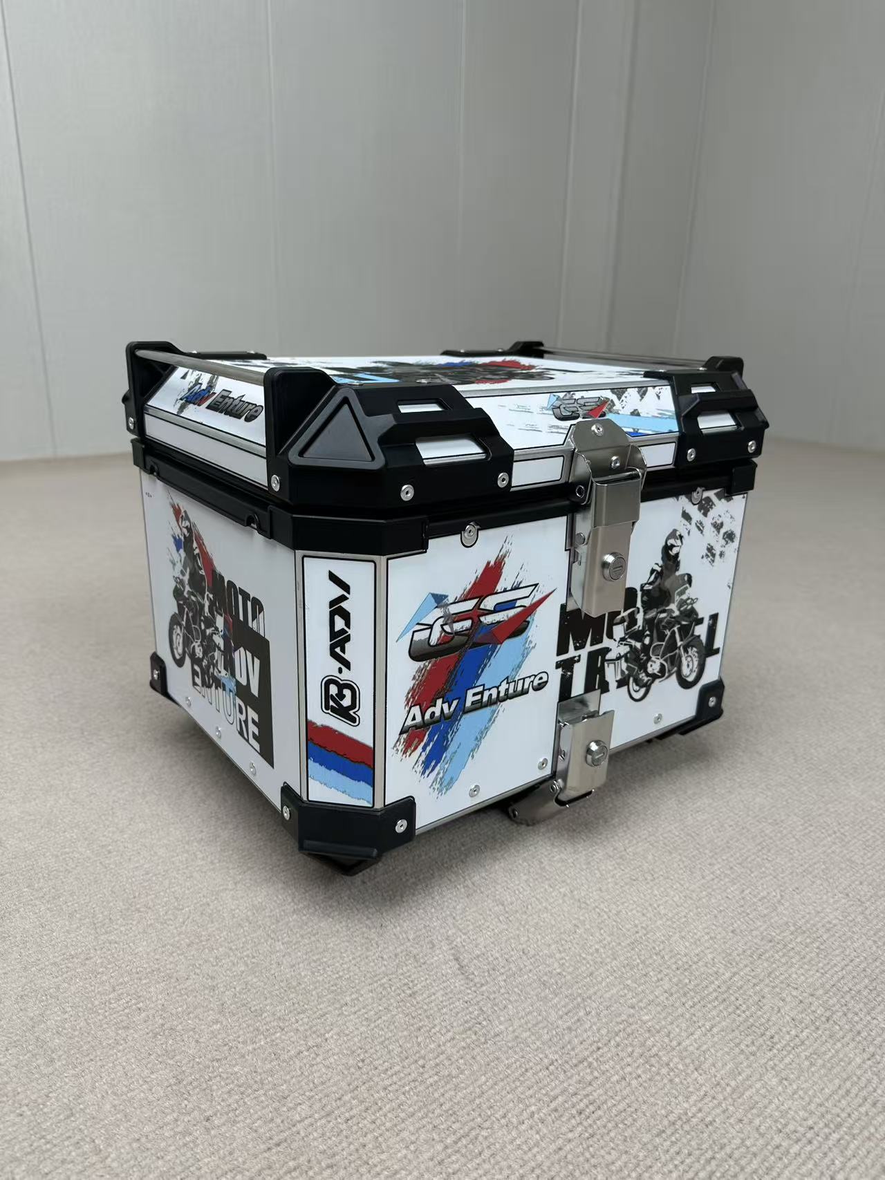 Motorcycle Tail Box Aluminum Alloy Large Capacity 45 Liters Electric Vehicle Scooter Trunk