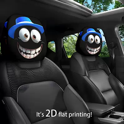 customers, car seat cover, Universal seat cover - blue-hat-hellcat-double-sided-printing-1-piece