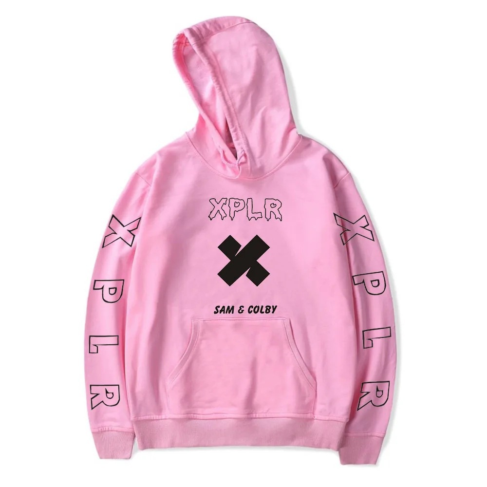 Winter Hoodies Sam And Colby Pullover XPLR Hoodie Printed Sa