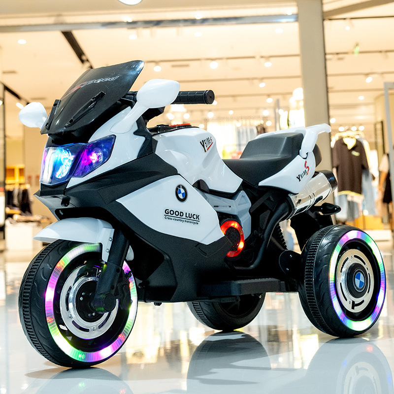 Children's Electric Motorcycle Tricycle Boys and Girls Toy Car with Remote Control Baby Large Battery Car with Rechargeable