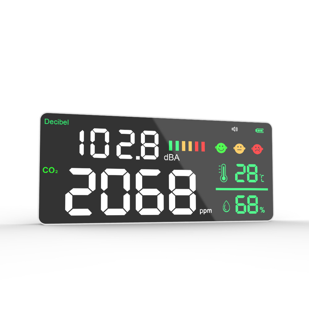 4合1空气质量分贝仪二氧化碳检测仪dBA噪音表声音测量酒吧广场舞