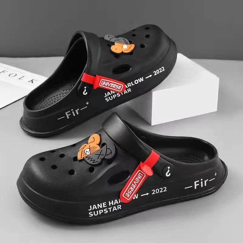 Men's Summer 2023 New Couple Shoes with Squeeze Sensation, Anti-Slip Cap Toe Shoes for Women, Beach Shoes for Women, Slippers for Women