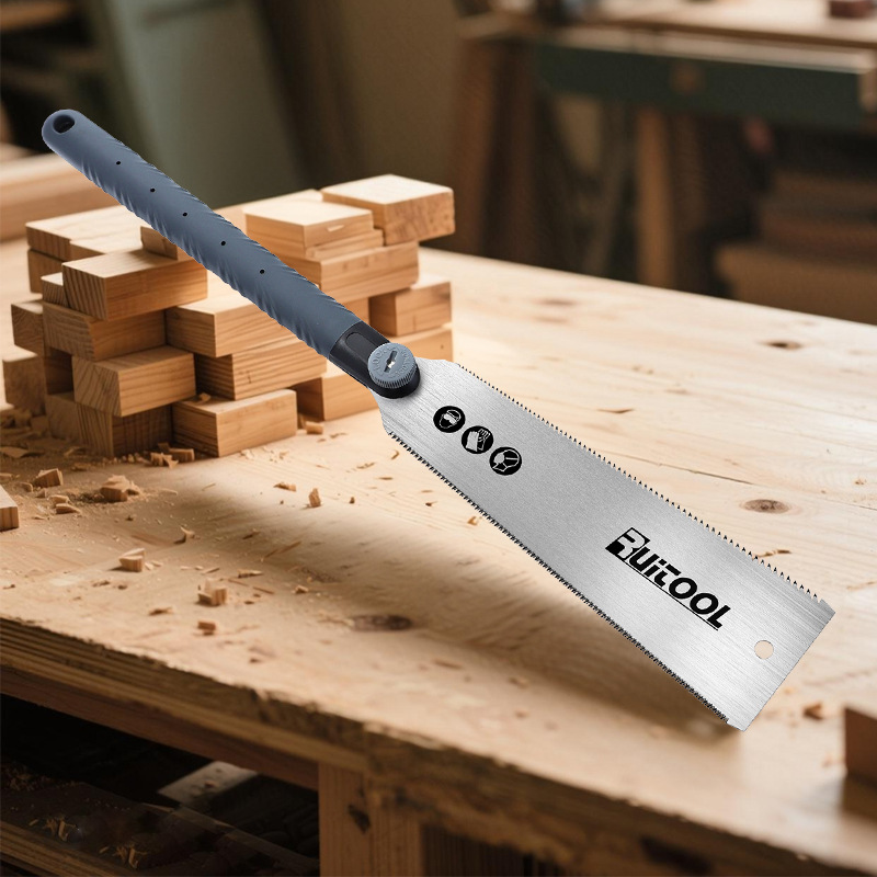 双面锯日式手锯木工锯 TPR塑料手柄开榫锯 伐木锯SK5 园林手板锯