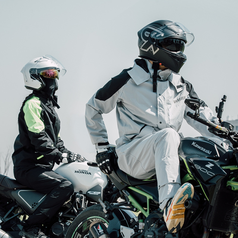 voerh raincoat rainstorm-proof motorcycle split raincoat raincoat rainpants suit men's ultra-thin riding clothes knight motorcycle