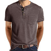 Men's summer short sleeve T-shirt, clothing, jacket, European style, round collar