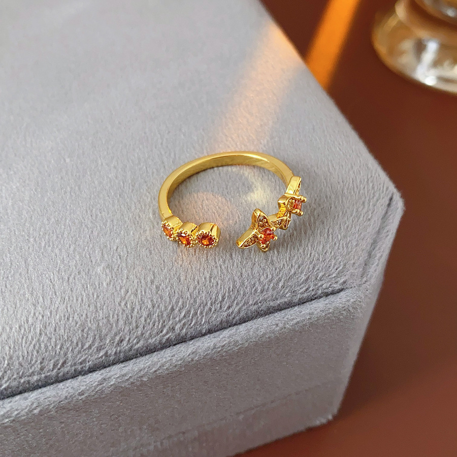 Medieval vintage zircon elíptico conjunto de estilo retrógrado de corte de joyería estilo de diseño de nicho joyería femenina sentido superior