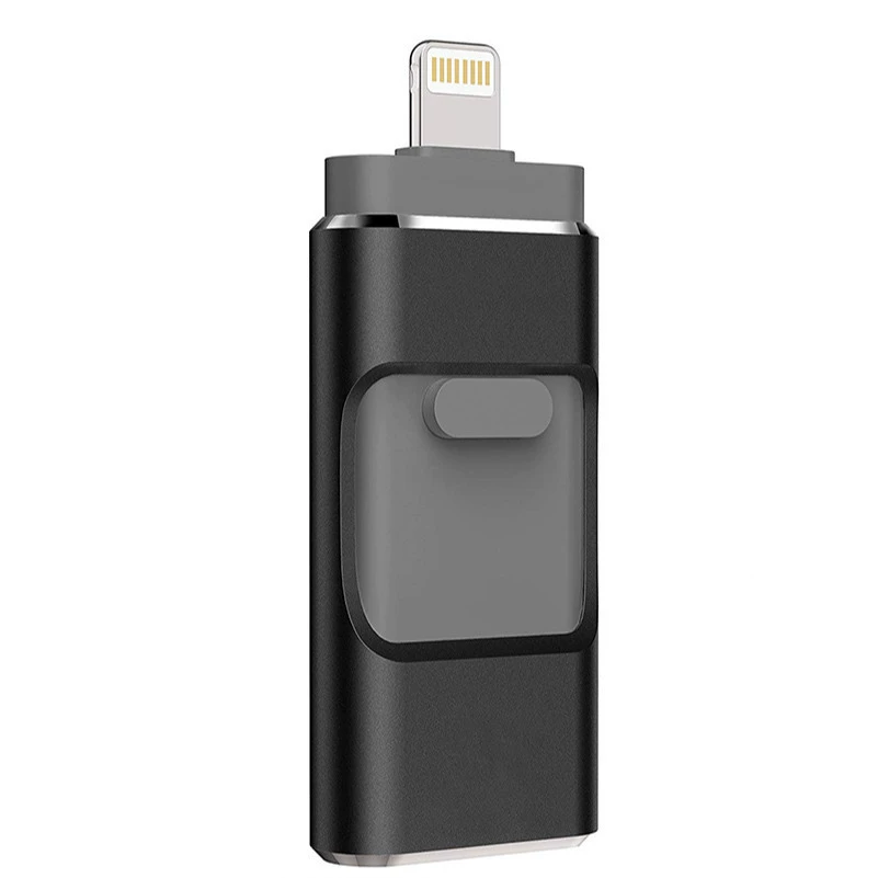 Яблоко, совместимый металлический флеш-накопитель USB, три в одном, 64 ГБ, Android, 32 ГБ, подарок на день рождения, 128 ГБ