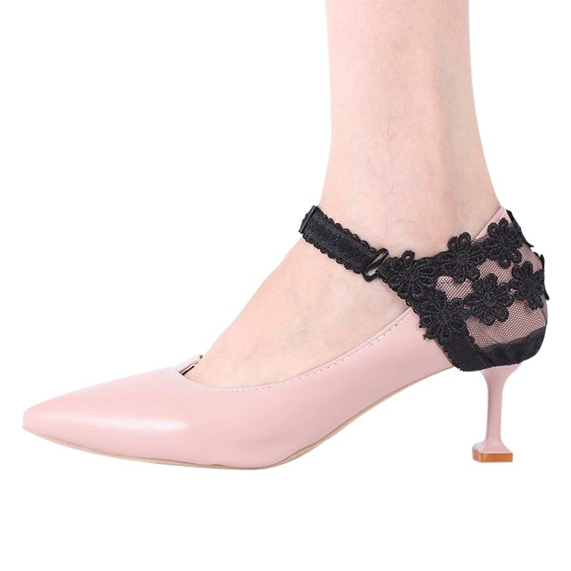 Туфли на высоком каблуке с защитой от падения каблука артефакт шнурки с пряжкой ленивый кружевной кожаный ремешок для обуви с защитой от падения обувь эластичный чехол для каблука