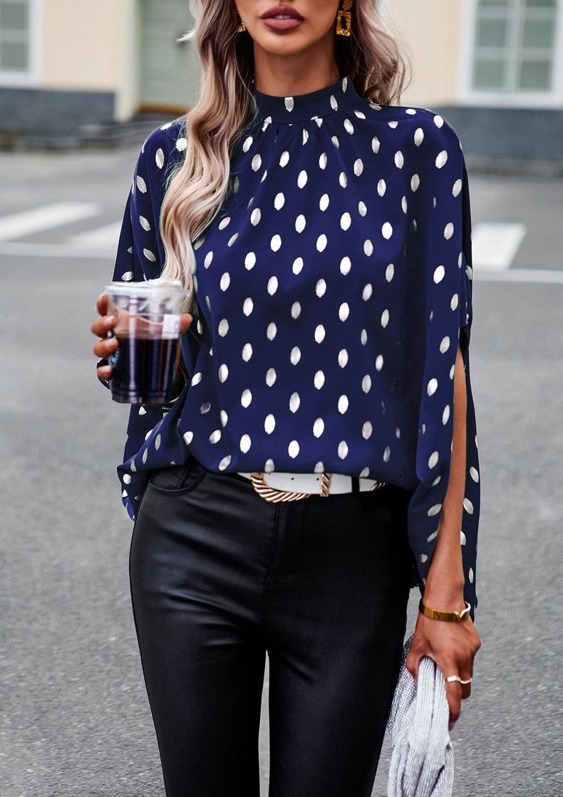 Women's Blouse Half Sleeve Blouses Casual Polka Dots display picture 1