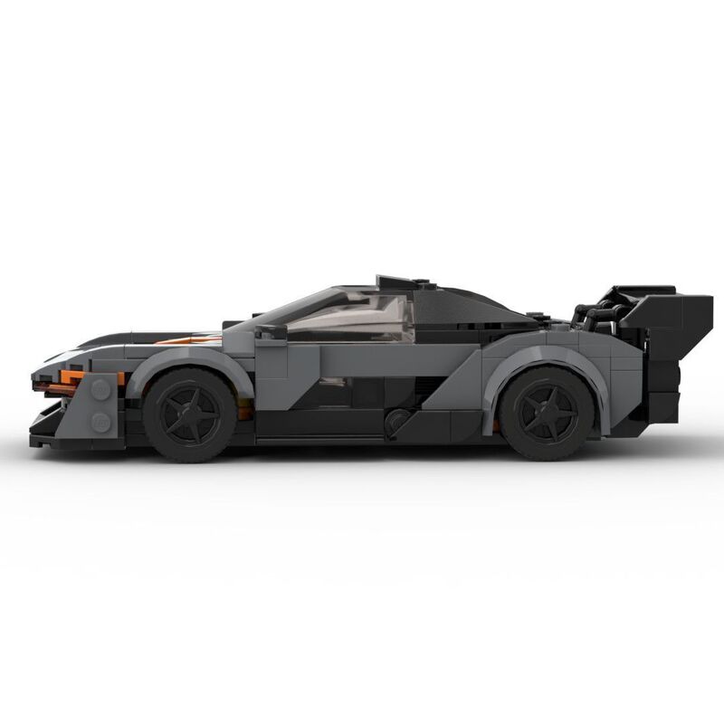 Moc Building Blocks Compatible with Lego 8-Grids Car Mclaren Senna Gtr Racing Car F1 Model Car Model Toy Set Gift