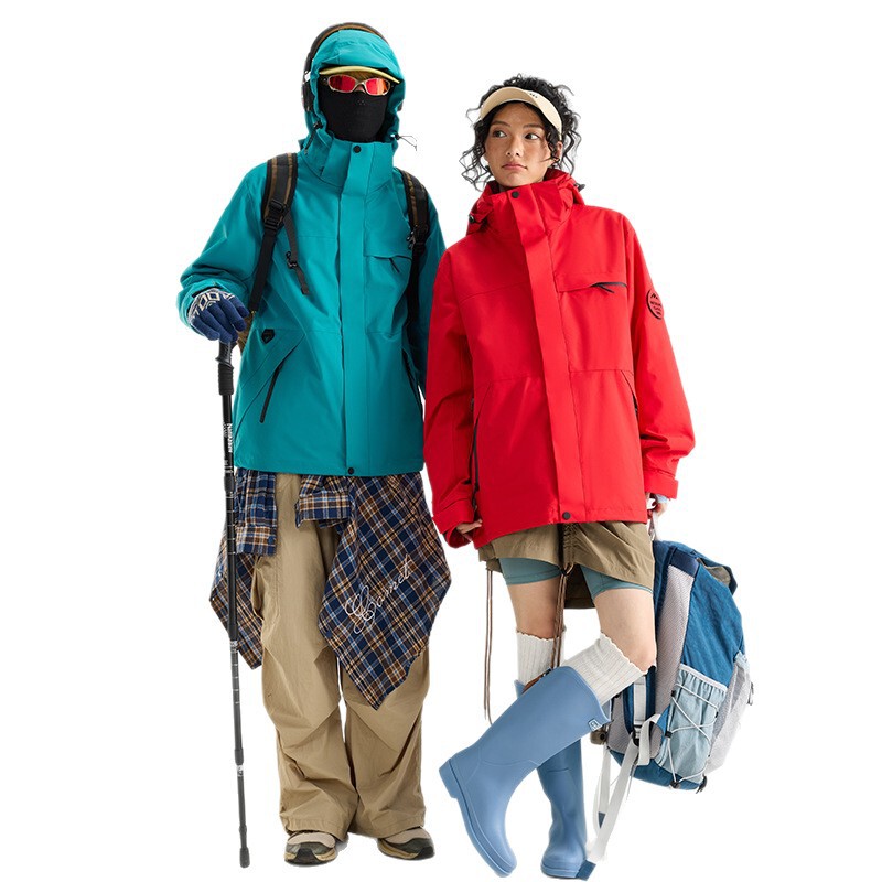 三合一可拆卸冲锋衣女外套户外防风防水登山服男抗寒-15 东北外套|undefined