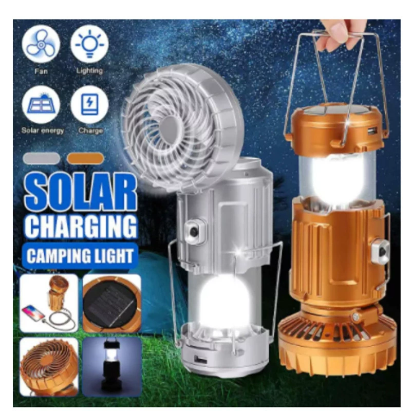 Солнечный фонарик вентилятор коня палатка лампа многофункциональный кемпинг подвесная лампа аварийного освещения
