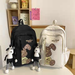 Student Double Shoulder Bag Campus College Style Large Capacity Korean Version Student Backpack 2024 New Arrival Colorful Korean Style Backpack for Girls