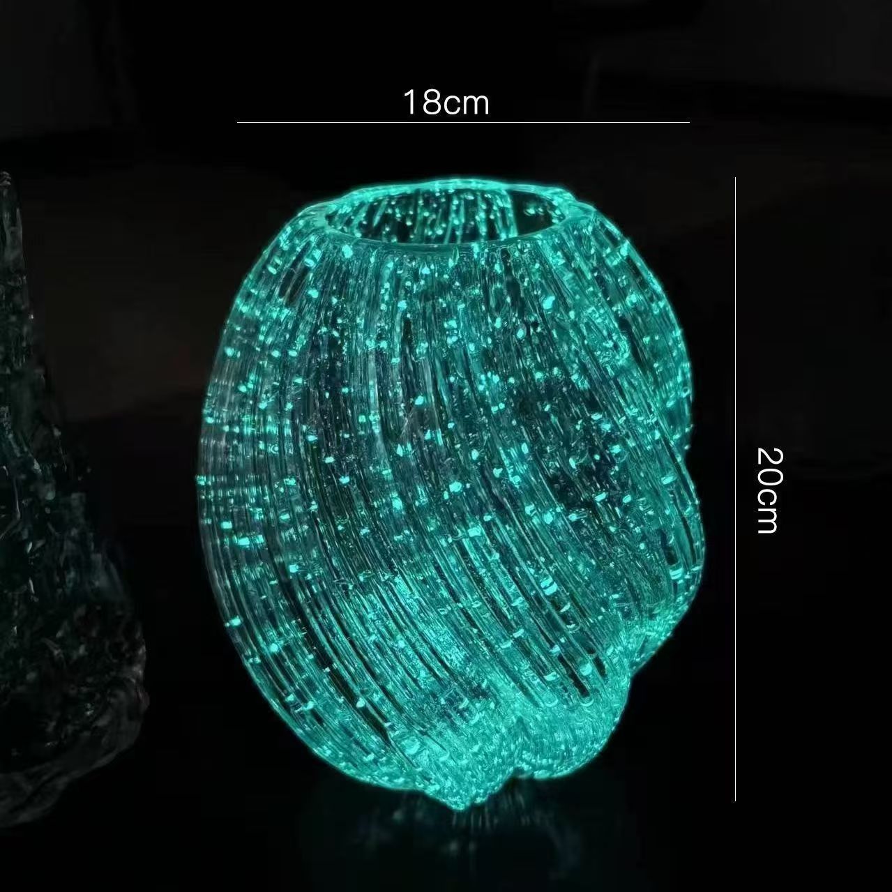 [Nightlight maltosa] ligeramente lujoso simple jarrón de vidrio transparente de alta calidad en el hogar sala de estar flores acuapónicas