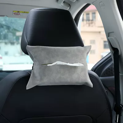 napkin paper box car supplies – Car tissue box/set - polar-gray