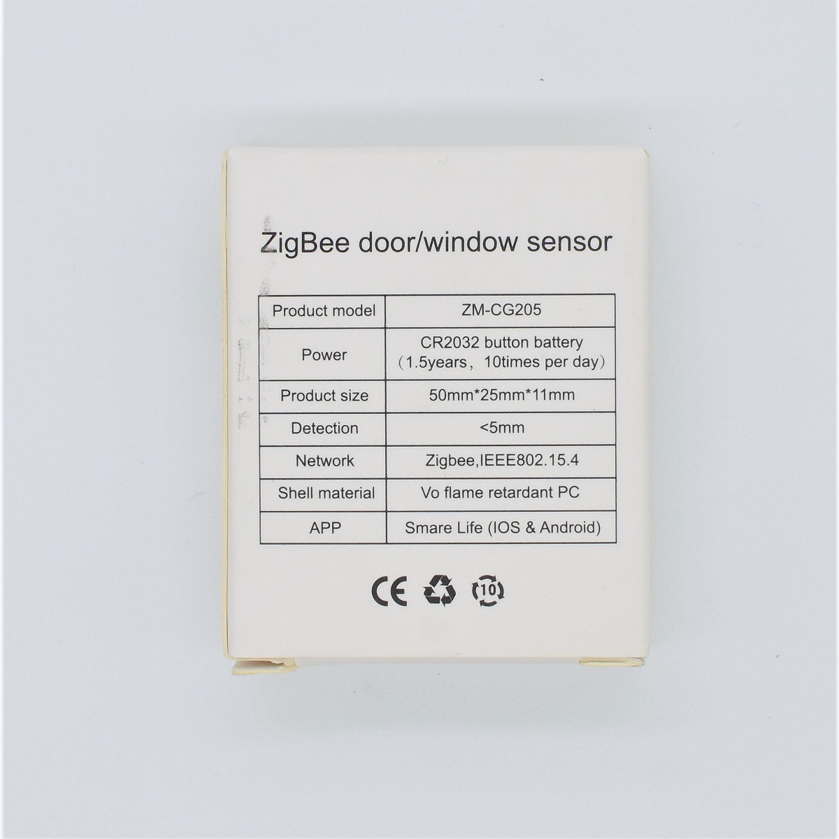 [Dream Intelligence] Graffiti Zigbee sensor magnético de puerta fácil de microconexión Zigbee imán de puerta multiplataforma