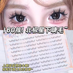 大容量-棕色黑色北极星下睫毛轻欧美辣妹漫画毛流感纯欲仿真睫毛