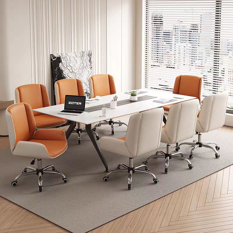 Office Chair, Comfortable Sedentary Computer Chair, Conference Chair, Home Chair, Business Leather Conference Room Swivel Chair, Boss Chair