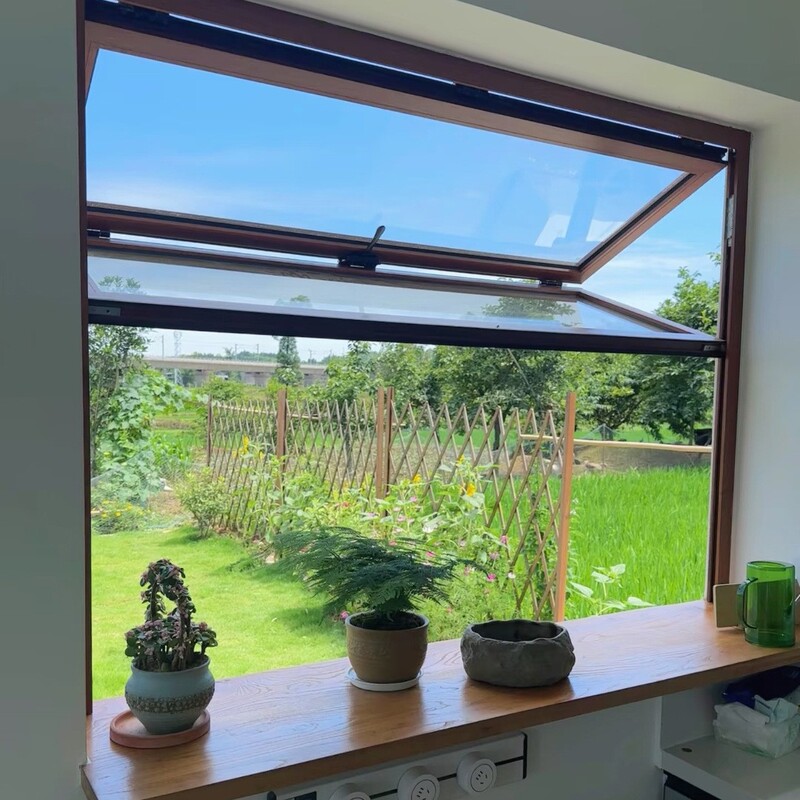 Fireproof High-End Door and Window Manufacturer, Aluminum Alloy Creative Bay Windows, Balcony Sealing Windows, Villa Glass Floor-To-Ceiling Windows, Thermal Break Aluminum