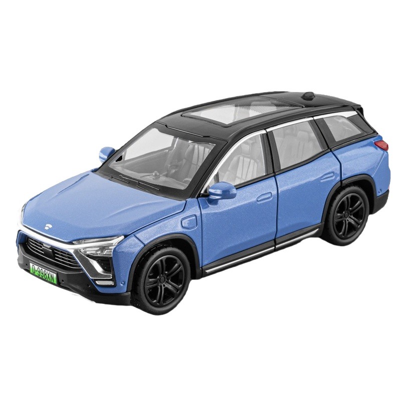 Jiaye modelo de coche de aleación 1 a 32 Weilai ES nueva energía efecto de sonido de iluminación tire de juguete modelo de vehículo todoterreno adornos