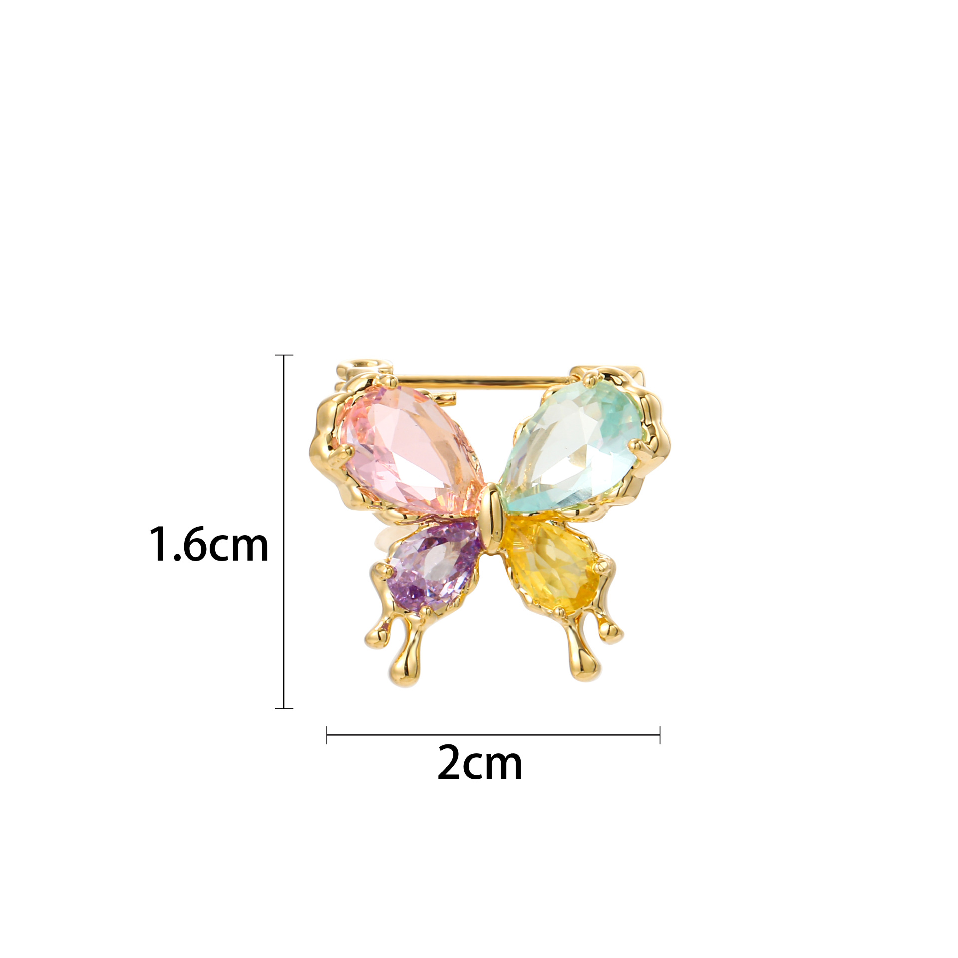 Elegant Butterfly Copper Women's Brooches display picture 4