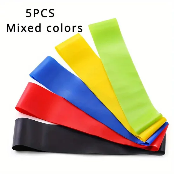 Elastic Band Yoga Resistance Band Fitness Resistance Band Squat Buttocks Auxiliary Supplies Stretching Exercise Training Band