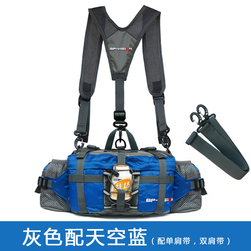 Riñonera al aire libre equipo de montañismo deportivo multifuncional para hombres y mujeres senderismo ciclismo mochila bolsa de olla de agua
