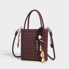 厂家小众设计菜篮子2025手拎包复古手工编织包单肩斜挎子母编藤包