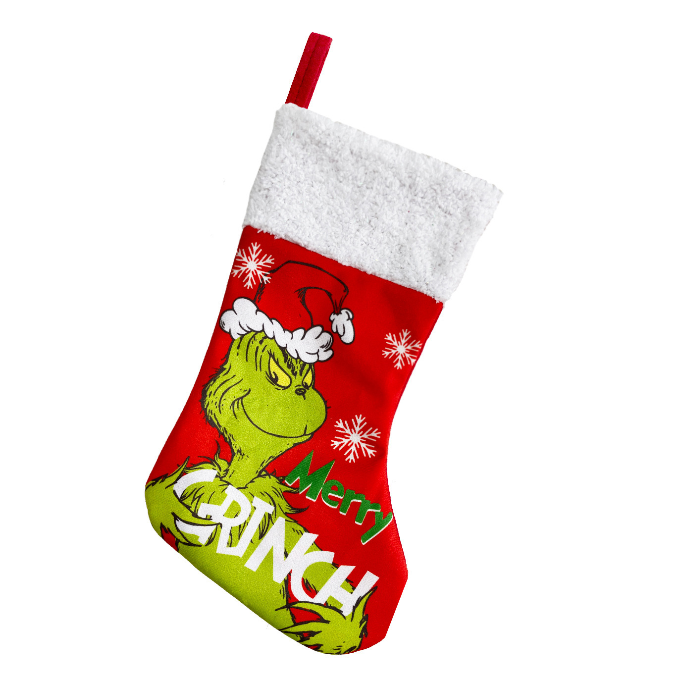 Medias de Navidad Navidad Medias de Navidad Grinch Bolsa de regalo Super suave Navidad Colgante Decoración de chimenea