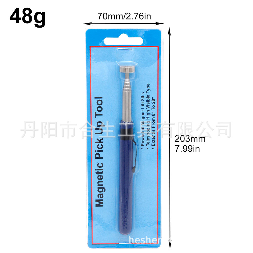 Retráctil magnético portátil pick-up con clip de la pluma imán de succión de hierro palo de succión herramienta de recogida