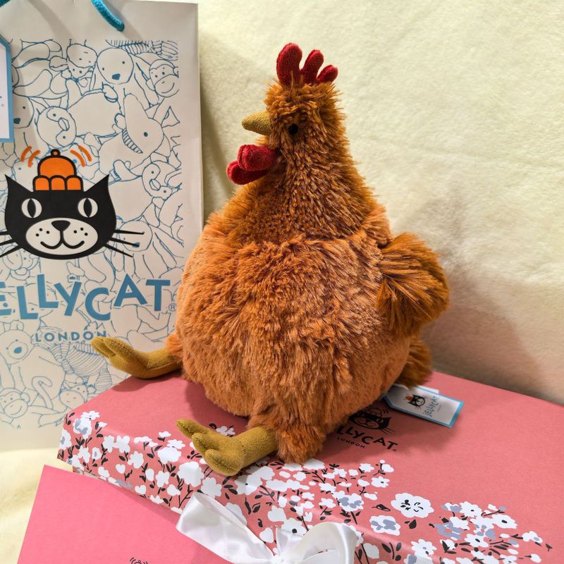 イギリスjellycatセシルひよこ雌鶏クルーニー雄鶏ぬいぐるみぬいぐるみ人形卸売り|undefined