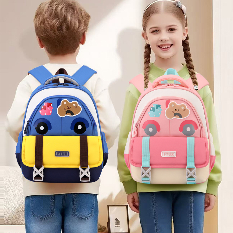 Peces naturales jardín de infantes de dibujos animados mochila ligera para niños de tamaño medio clase pequeña mochila preescolar niñas niñas mochila escolar