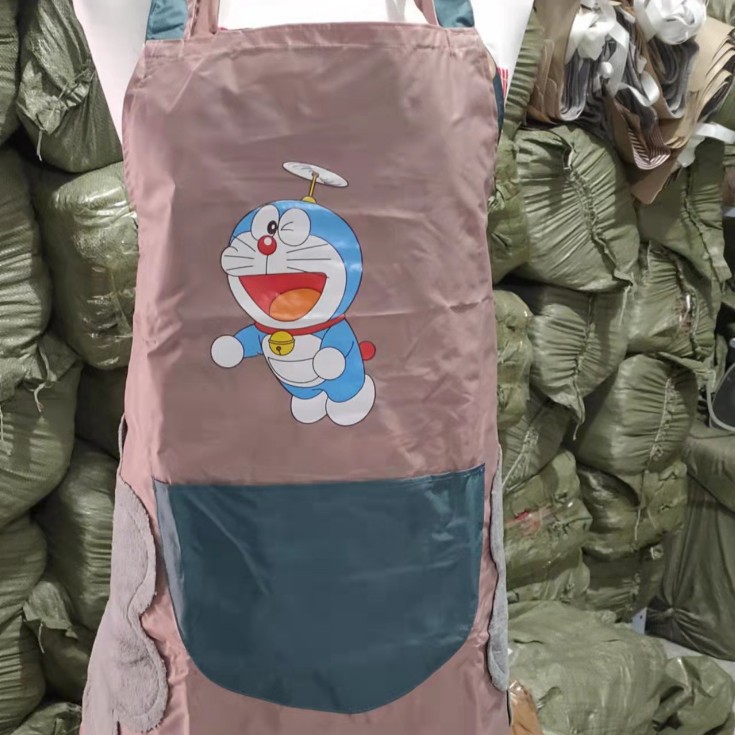 Delantal impermeable y resistente al aceite para cocina doméstica con diseño floral, diseño de conejo, limpieza a mano, delantal impermeable y resistente a las manchas, ropa de trabajo fina de verano