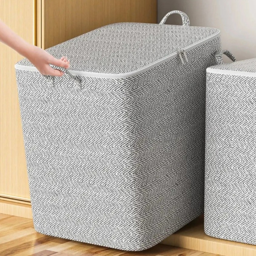 밑단이 없는 트윌 그레이