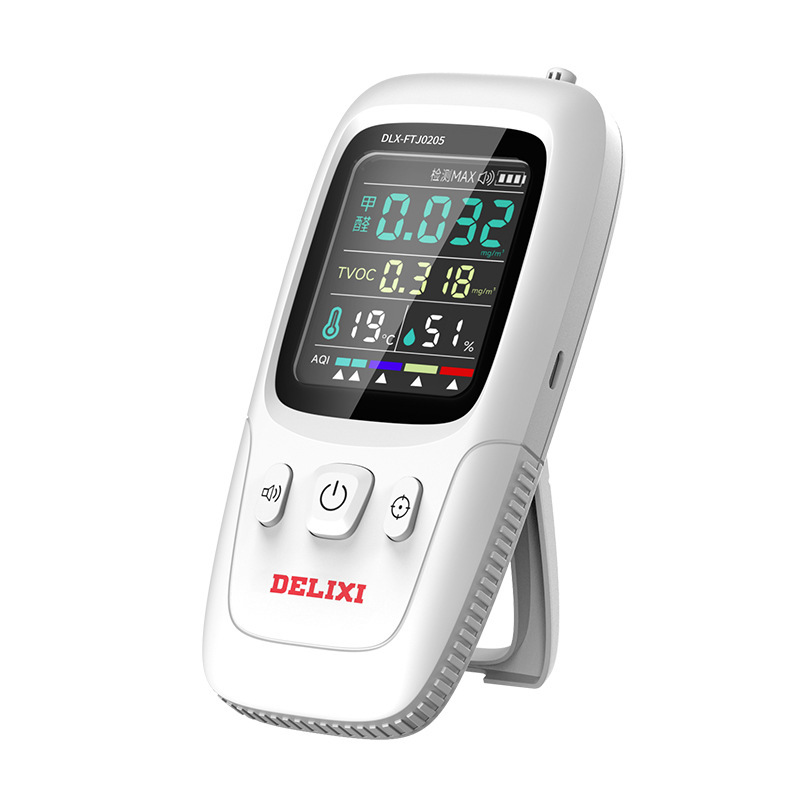 Delixi 本物のホルムアルデヒドセルフテスター家庭用屋内ホルムアルデヒドテスター TVOC プロフェッショナル空気品質検査機器|undefined