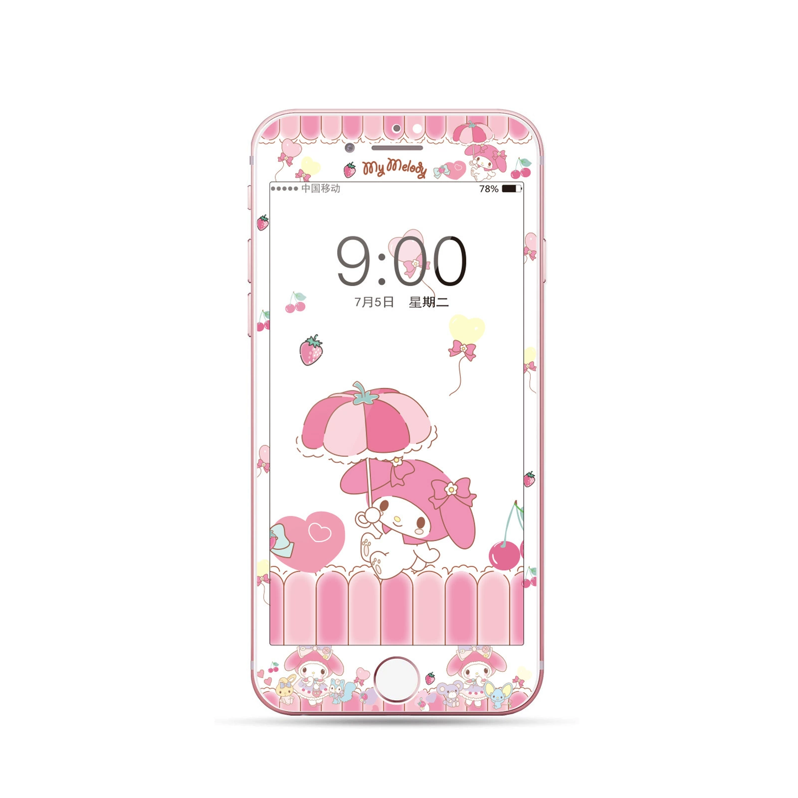 Стекло-предохранитель tempered для iPhone 4/4S/5/5S/SE/6/6s/7/8/Plus, 3D закруглённый край, полный экран