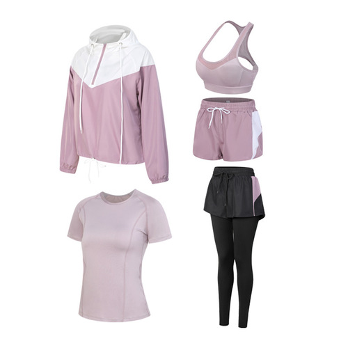 Women's Yoga Set Fitness Outfit Spring New Fashion Casual Professional Workout Clothes Plus Size Loose Running Quick Dry Top
