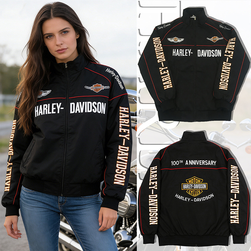 F1 Racing Suit Jacket American Motorcycle Motorcycle Cycling Suit Retro Embroidered Casual Jacket Windbreaker Spring Men and Women