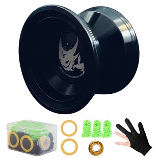 Bebooyoyo A3 Evil God Bal Bright Black Yo-Yo Boy Toy Alloy Yo-Yo Free Various Accessories