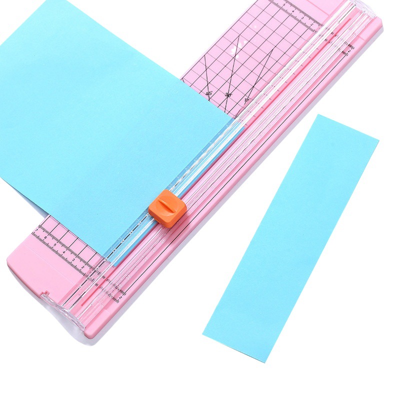 Venta al por mayor, cortador de papel manual de plástico de liberación rápida, cortador de papel pequeño manual, cortador de papel de producción manual hecho a mano