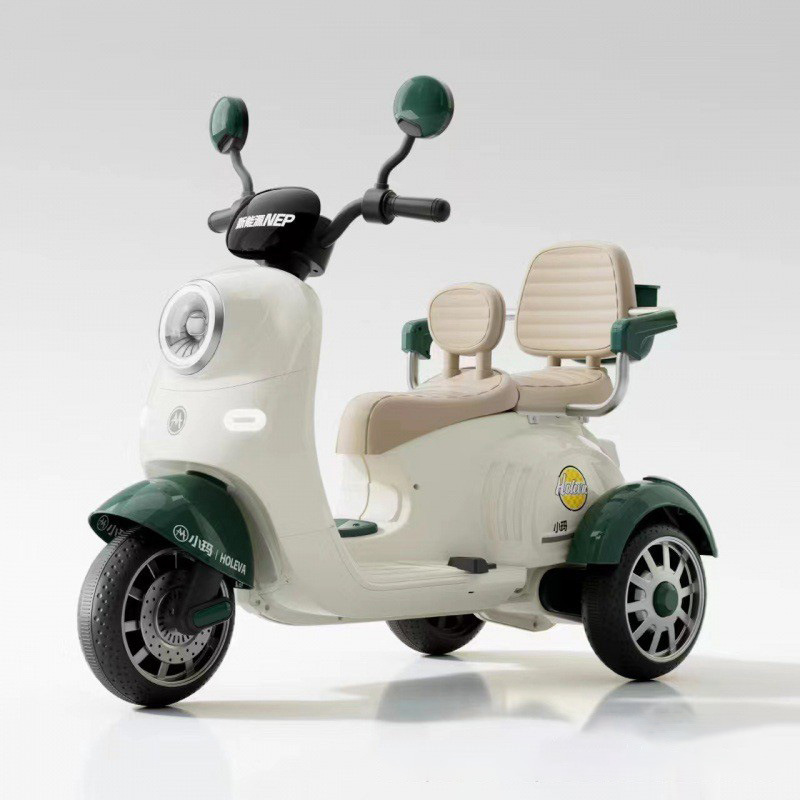 Nuevas motocicletas eléctricas para niños de dos personas, niños y niñas, coches recargables para niños, coches de juguetes para bebés al por mayor