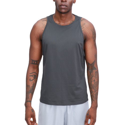 Cross-border lulu same style summer quick-drying sports vest loose outdoor running basketball sleeveless fitness clothes men's tops