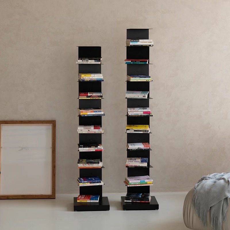 隐形款书架网红落地款客厅铁艺转角书柜现代简约立体隐藏型置物架