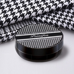 PNF千鳥格氣墊bb霜防水透氣輕薄遮瑕氣墊BB霜修顏裸妝粉底霜批發