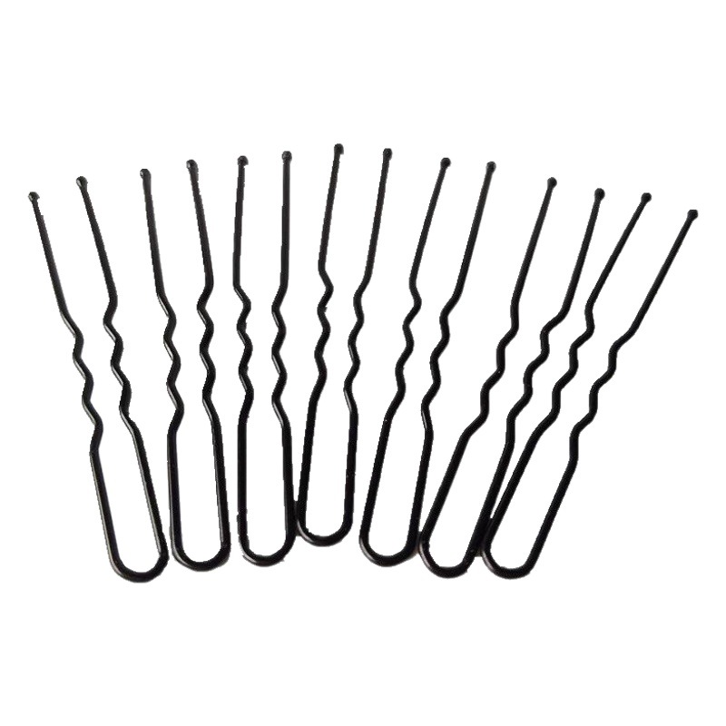 European and American cross-border black Golden updo U-shaped clip bride female shape clip hairpin U-shaped hair clip factory direct sales
